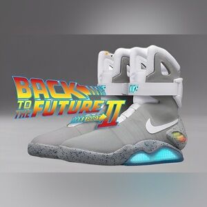 Nike Mag Back to the Future II Light-Up High-Tops — Grey/White